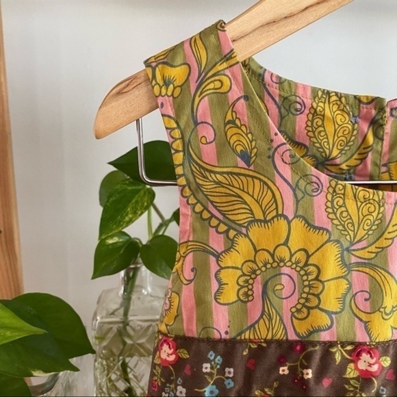 Matilda Jane Paint By Numbers Jester Red Shasta Bubble Top mixed floral print - Picture 6 of 16